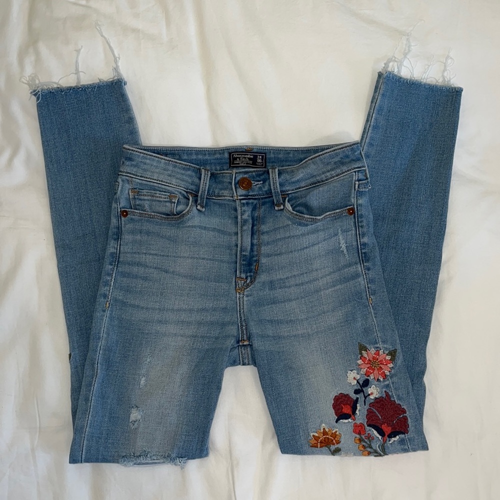 Abercrombie Embroidered Jeans